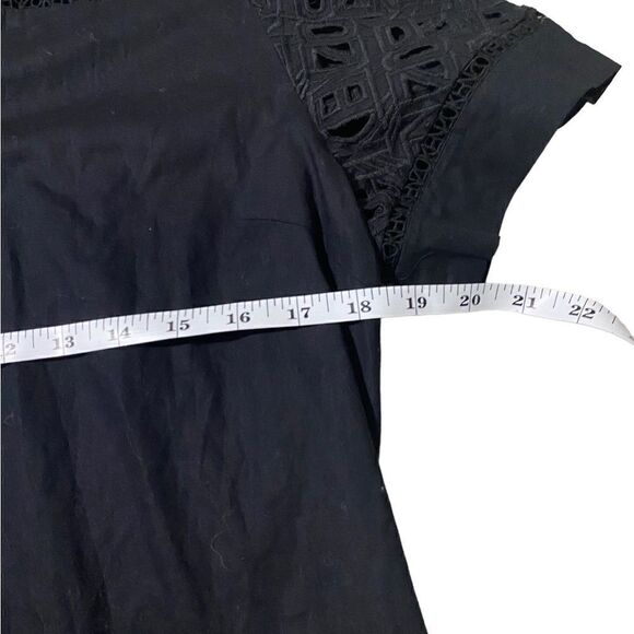 Kenzo Lace & Poplin Dress, Black size 40 - Picture 4 of 7